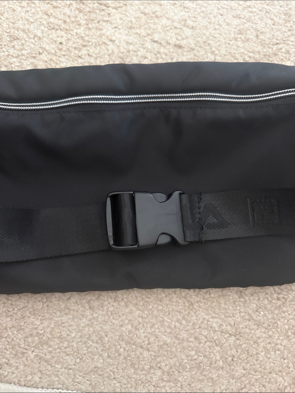 FILA Black Waist Bag with Orange and Purple Logo View 4